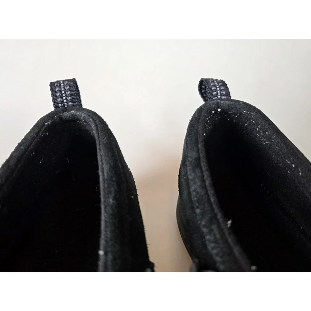 LL Bean Comfort Mocs Mary Jane Black Sz 9w 278614 Hook & Loop